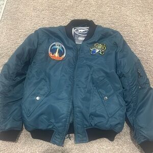 Boys size large (12) puffer Nasa/astronaut jacket.